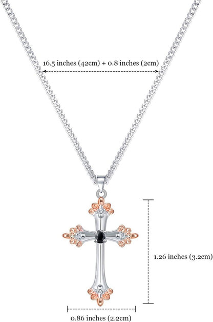 Kreuzkette Halskette mit Anhänger für Frauen Geschenke