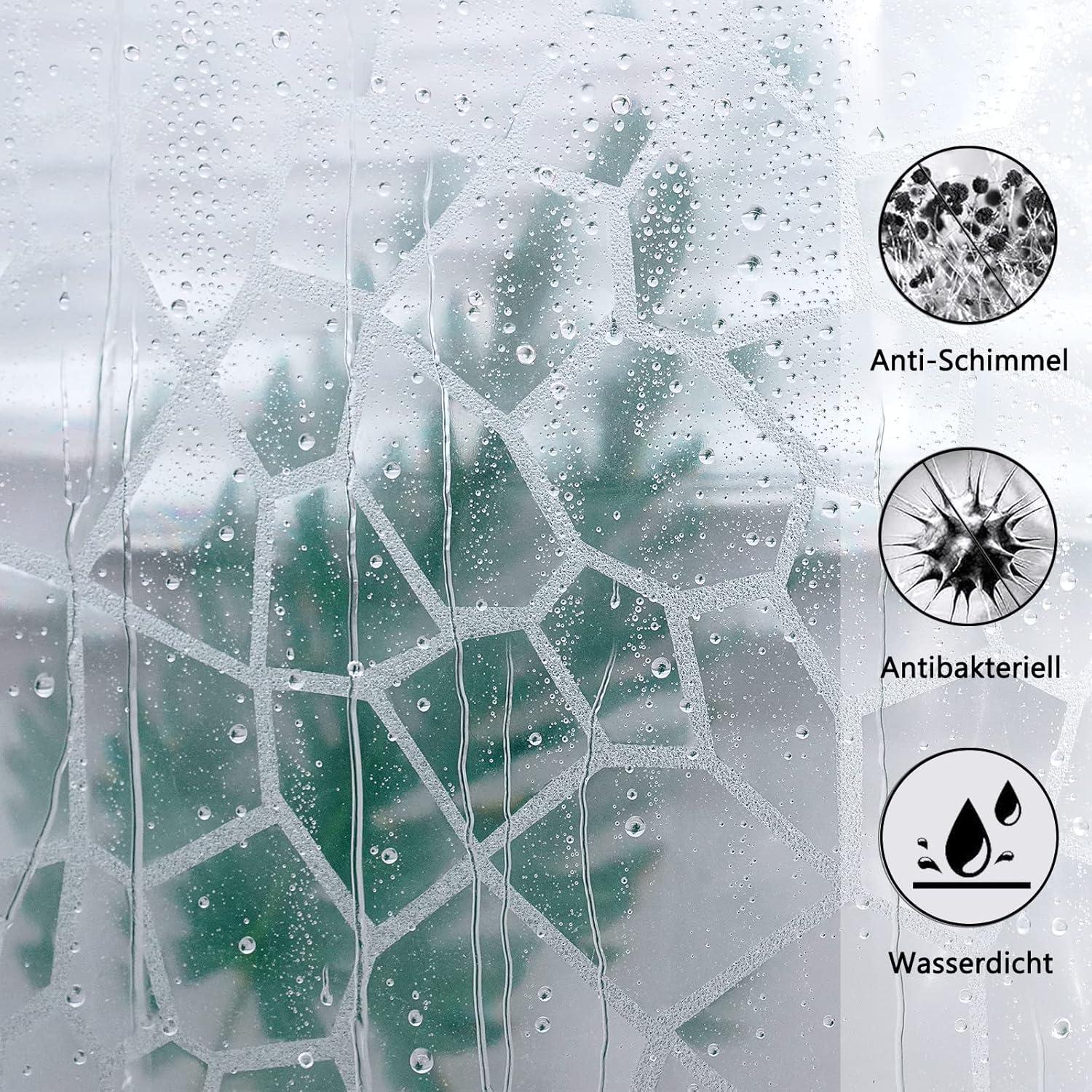 Duschvorhang Transparent 180x180cm Eva Anti-schimmel