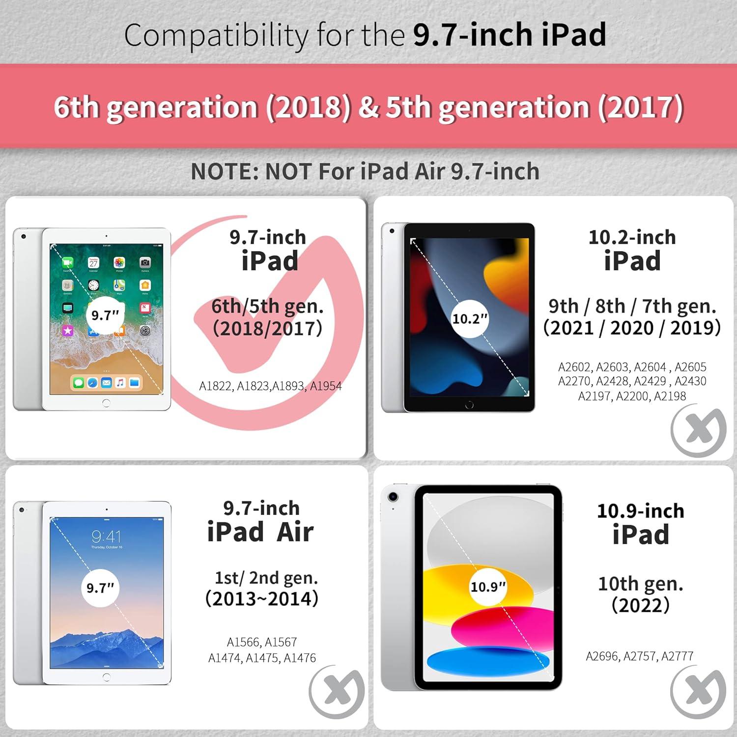 EasyAcc iPad 2018/6th Gen/2017/5th Gen Hülle