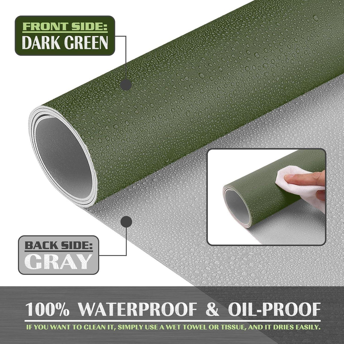 Wasserdichte Schreibtischunterlage 80x40cm PVC doppelseitig