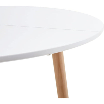 Moderner runder Esstisch weiß – Küchentisch 80x80cm MDF