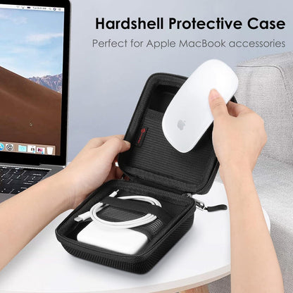Hartschalen Tasche für MacBook Ladegerät und Zubehör Schwarz