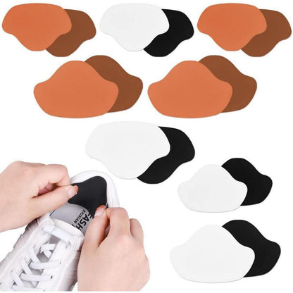Sneaker Fersen Reparatur Patches, 8 Paar, Schwarz, Weiß, Kaffee, Dunkelgelb