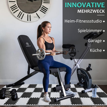 Fitness Bodenschutzmatte Set 48-teilig 4.41 Qm Schwarz Grau