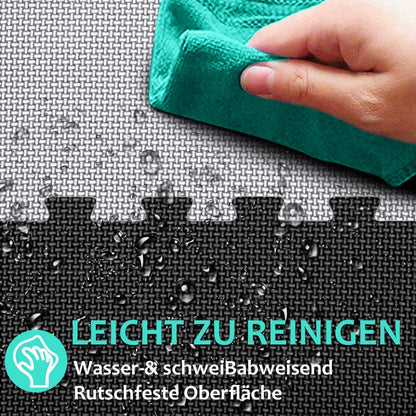 Fitness Bodenschutzmatte Set 48-teilig 4.41 Qm Schwarz Grau