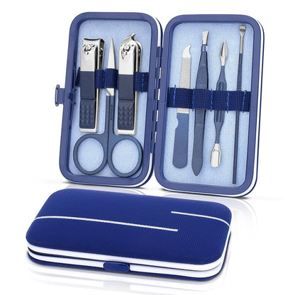 7-in-1 Maniküre & Pediküre Set für eingewachsene Nägel Blau