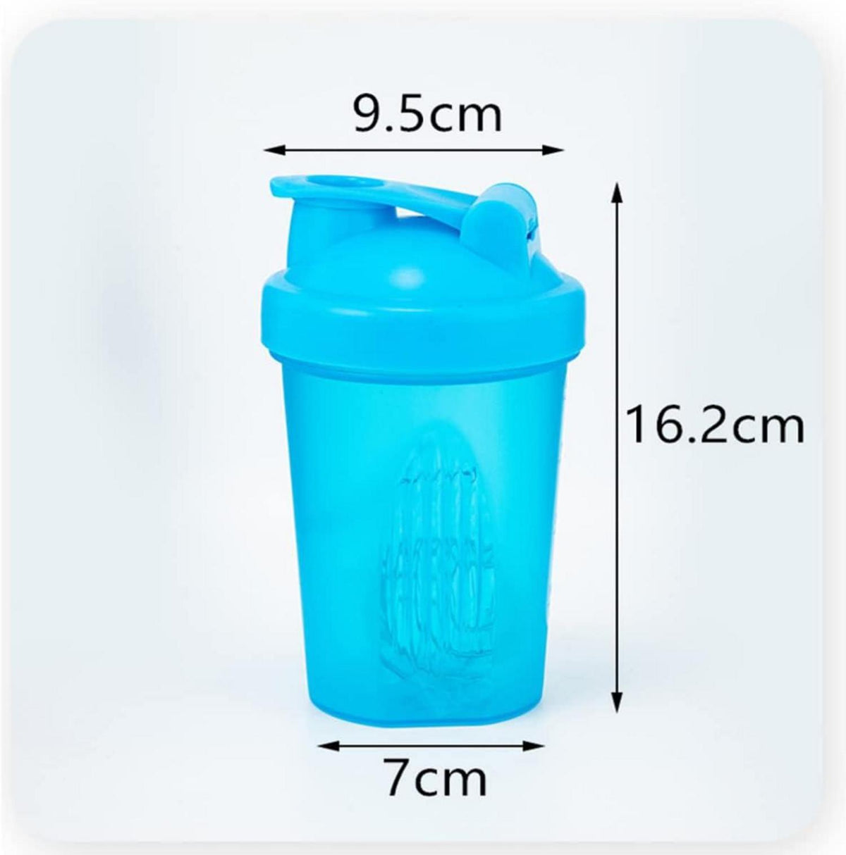 Protein Shaker Flasche 400ml mit Mixer Ball BPA-frei