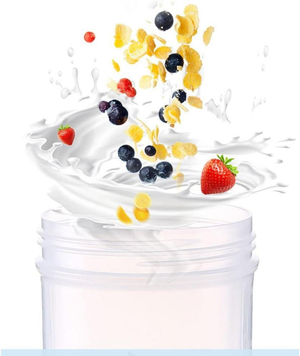 Protein Shaker 400ml mit Mixer Ball Auslaufsicher Flip Cap Shake Cup