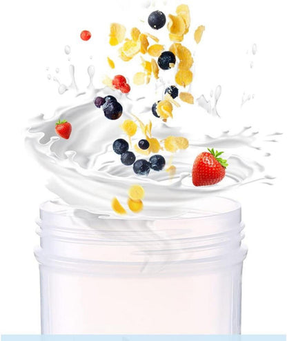 Protein Shaker 400ml mit Mixer Ball Auslaufsicher Flip Cap Shake Cup