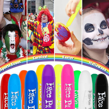Kinderschminke 12 Farben Halloween Karneval Party Make-up