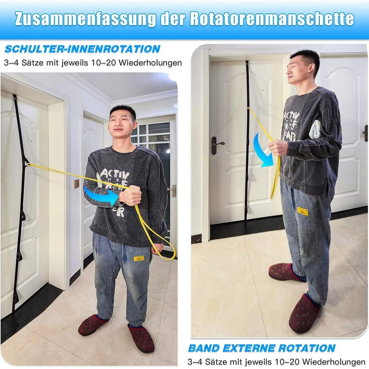 Schulter-Seilzug-Set für Physiotherapie und Training