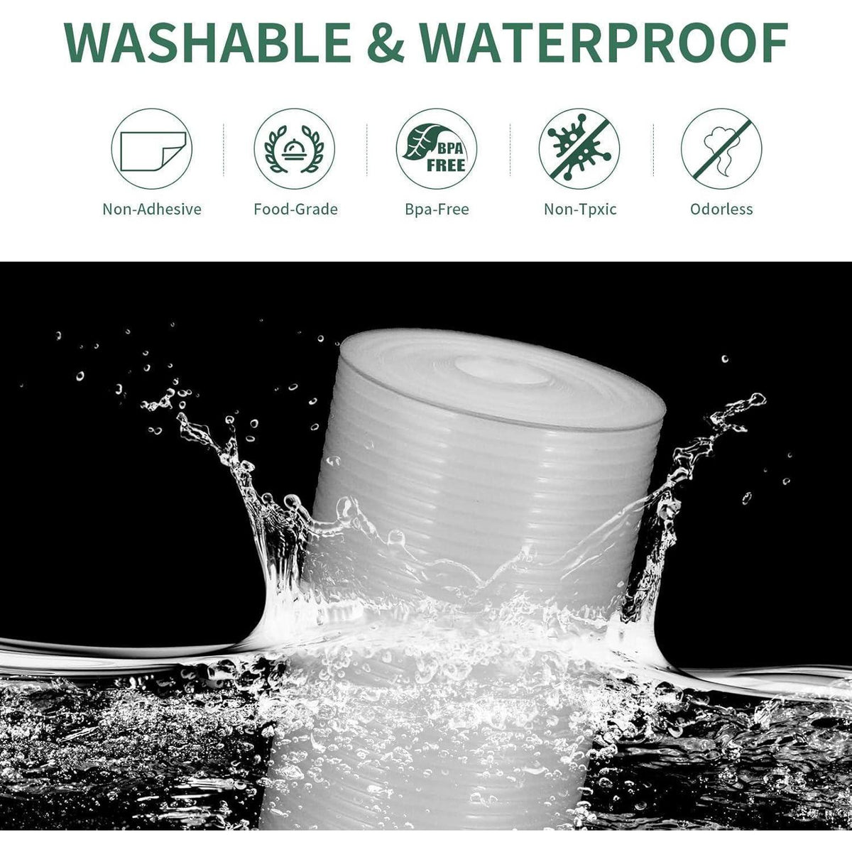 Wasserdichte Schubladenmatte – Antirutsch & Zuschneidbar (60x600cm)