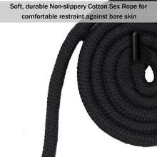 10m Schwarz Baumwollseil für Bondage & Fesselspiele 4er Set