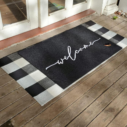 Fußmatte 90x60 cm - Rutschfest & Schmutzfangend für Innen & Aussen