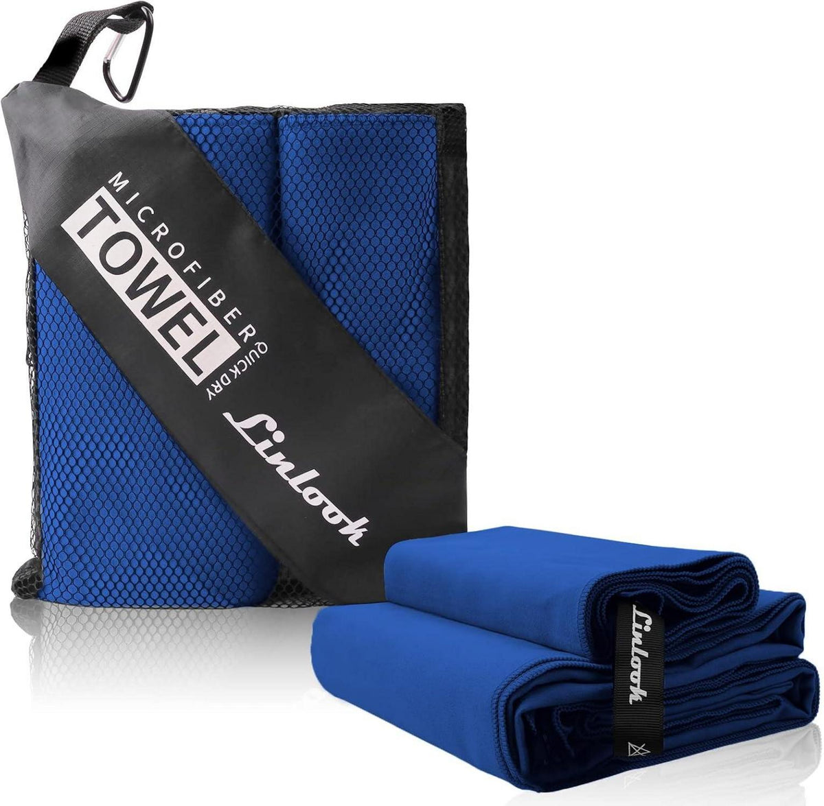 Microfaser Handtücher Set 2-teilig Sporthandtuch Fitness Reise Strand