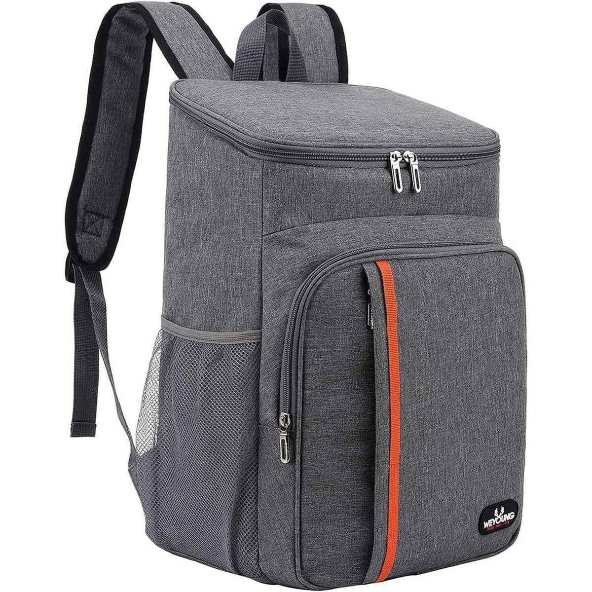 26L Kühlrucksack Grau – Isoliert für Picknick, Wandern & Camping