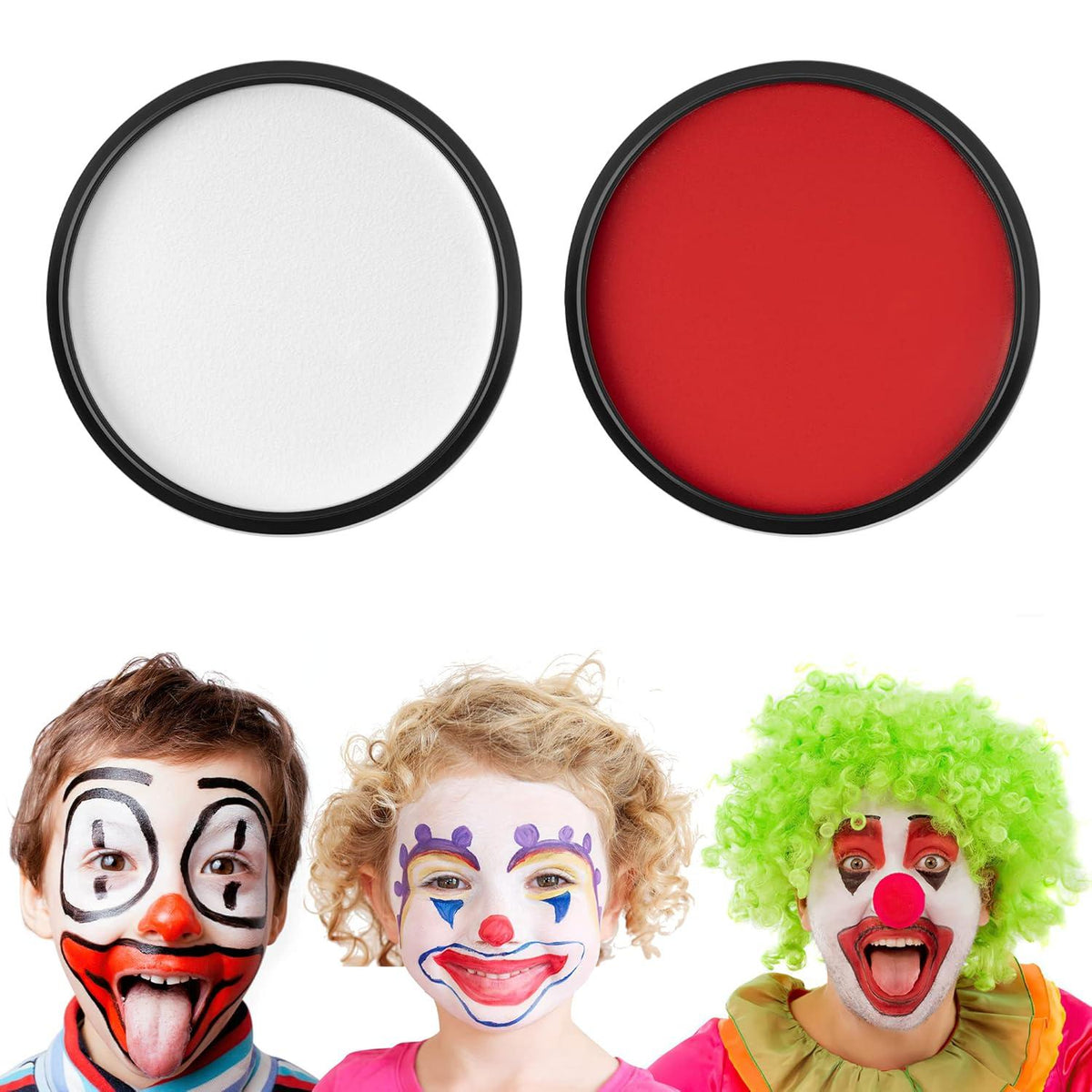 Kinderschminke Set Halloween Cosplay Make-up Weiß Rot Körperfarbe