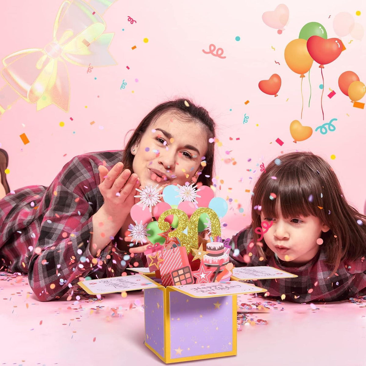 30. Geburtstagskarte Pop Up Grußkarte Umschlag Glückwünsche Frauen Männer Kinder