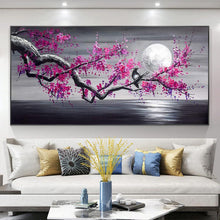 Trayosin Diamond Painting Blumen XXL Lila Full Drill Wandkunst