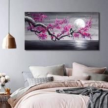 5D Diamond Painting Set Blumen Lila Groß XXL, Geschenk