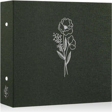 Fotoalbum 30x30 cm Leinen Fotobuch Ringbuch Einsteckalbum
