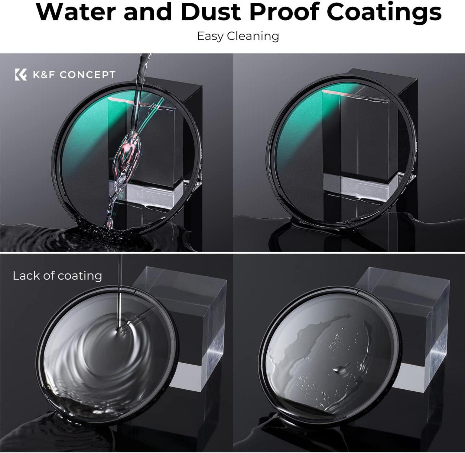 67mm K&F Concept Nano-D Black-Mist 1/4 Filter Optisches Glas 24-lagige