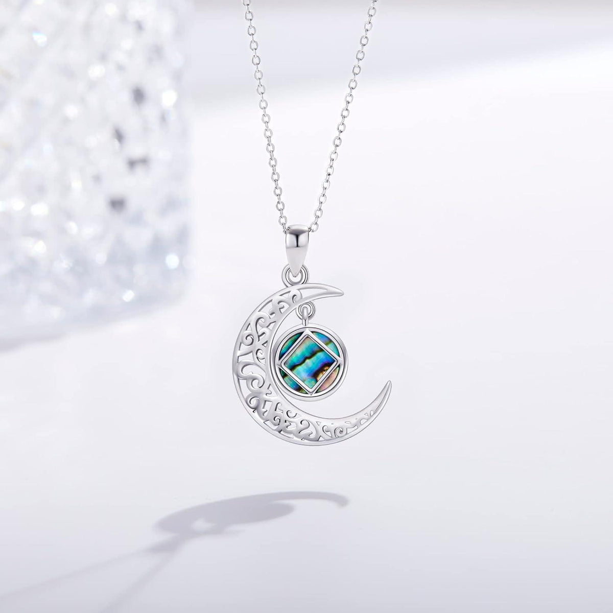 Nüchternheitsanhänger für Frauen Sterling Silber NA Recovery Symbol