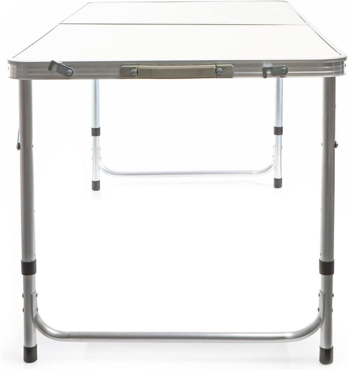 Klappbarer Campingtisch höhenverstellbar 120x60x70cm Aluminium MDF