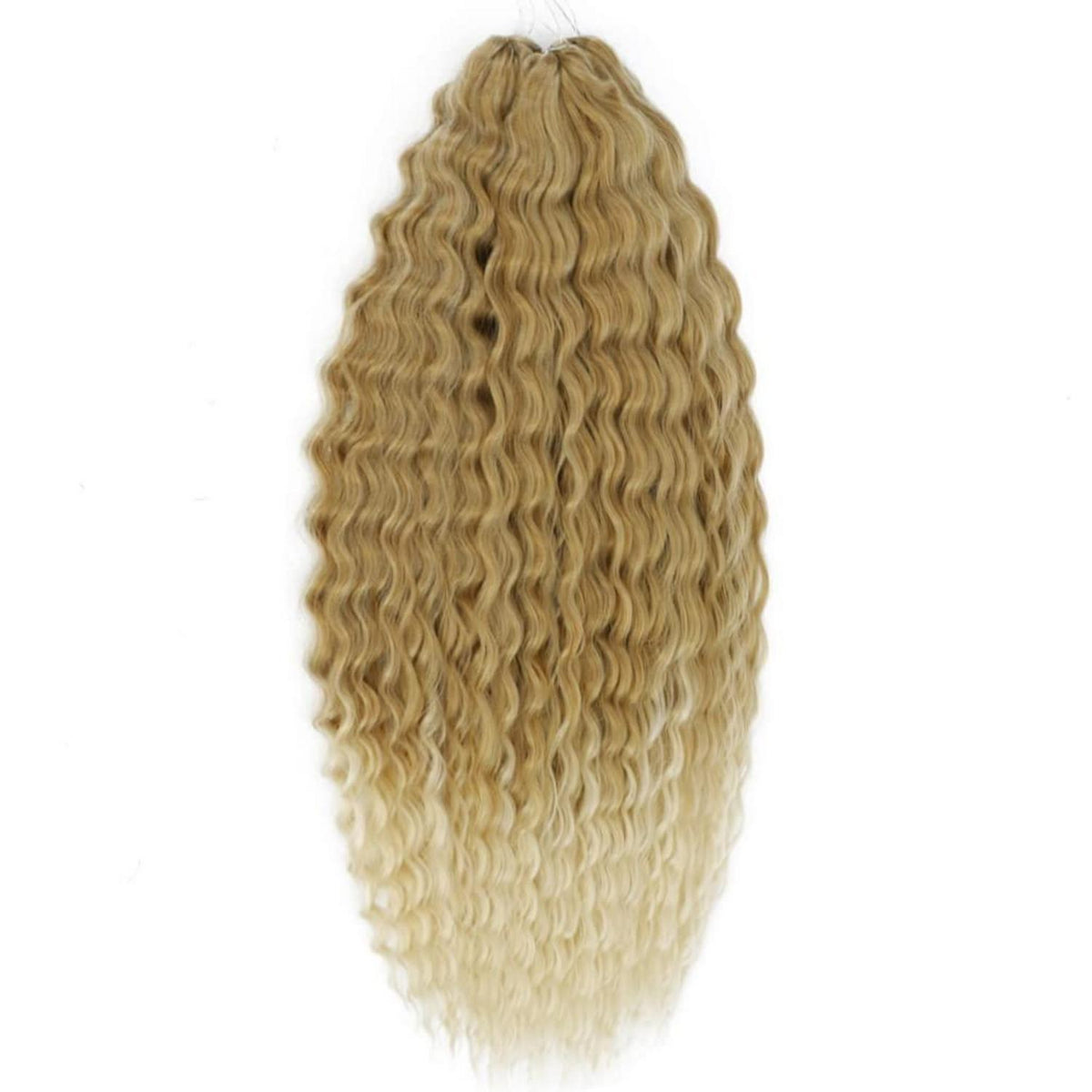22 Zoll Water Wave Twist Häkelhaare Blond/Hellblond für Locs