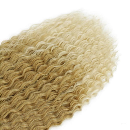 22 Zoll Water Wave Twist Häkelhaare Blond/Hellblond für Locs