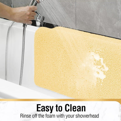 Rutschfeste Duschmatte Beige 60x60cm, Zuschneidbar, Schnell Trocknend