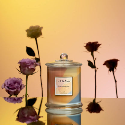 La Jolíe Muse Duftkerze Rose Noir Oud 280g 70h Brenndauer