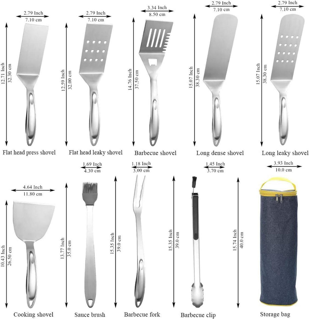 Regenbogen Grill Zubehör Set Edelstahl Titan Beschichtung