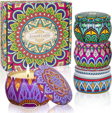 Aromatherapie Kerzen Set für Frauen Stress Relief 120 Stunden Burn