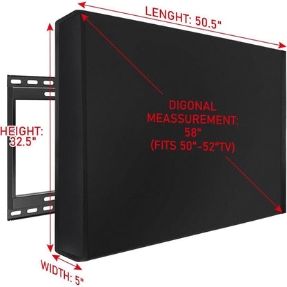 Outdoor TV Abdeckung 50-52 Zoll, Wetterfest & Schutzhülle