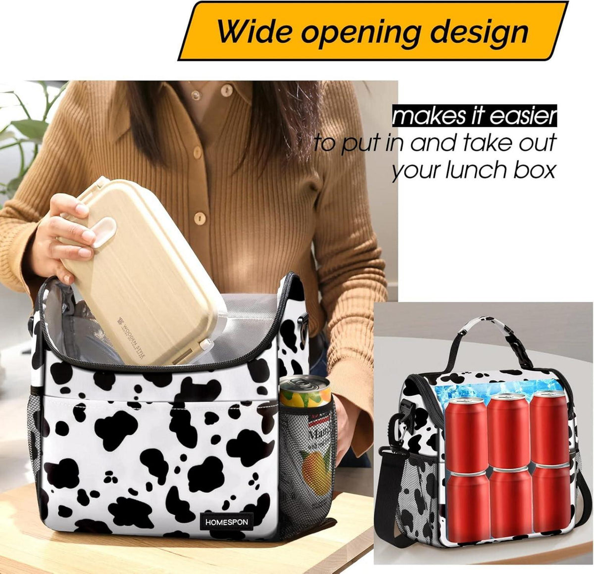 Isolierte Kühltasche für Frauen Lunchbox mit Schultergurt306