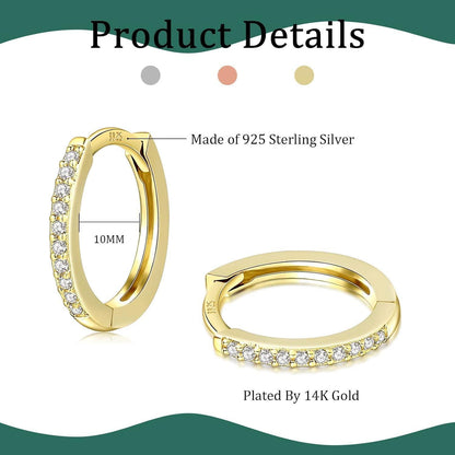 Creolen Silber 925 Set für Damen & Herren – Gold & Silber