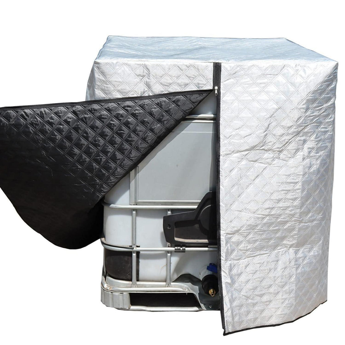 Winterfeste IBC Tank Abdeckung 1000L – Frostsicher & Wasserdicht