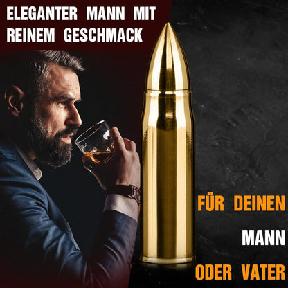 Whisky Steine Set Edelstahl Geschenk Vatertag Weihnachten-Box
