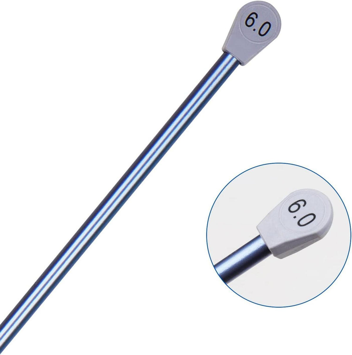 Coopay Aluminium Stricknadeln 6,0 mm 35cm für Anfänger