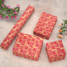 Rotes Happy Birthday Geschenkpapier-Set Kraftpapier 15m