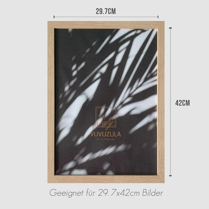 Bilderrahmen A3 Holz Fotorahmen 30x42cm Natur 3er Set