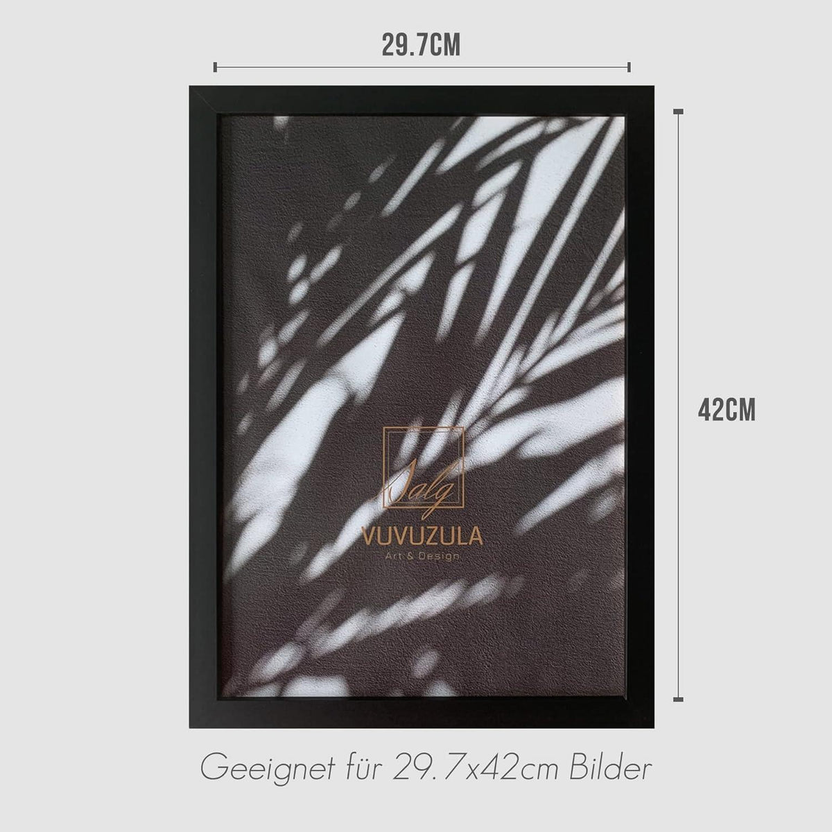 Bilderrahmen A3 Schwarz Holz Fotorahmen 30x42cm Set 3er