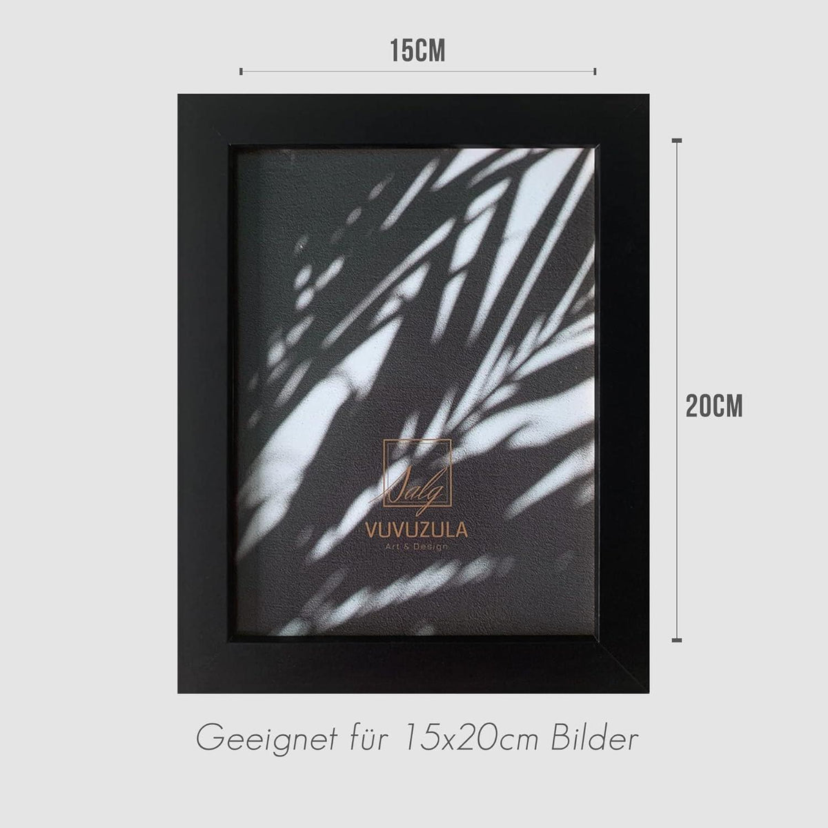 Schwarze Bilderrahmen 15x20cm Holz Fotorahmen 3er Set