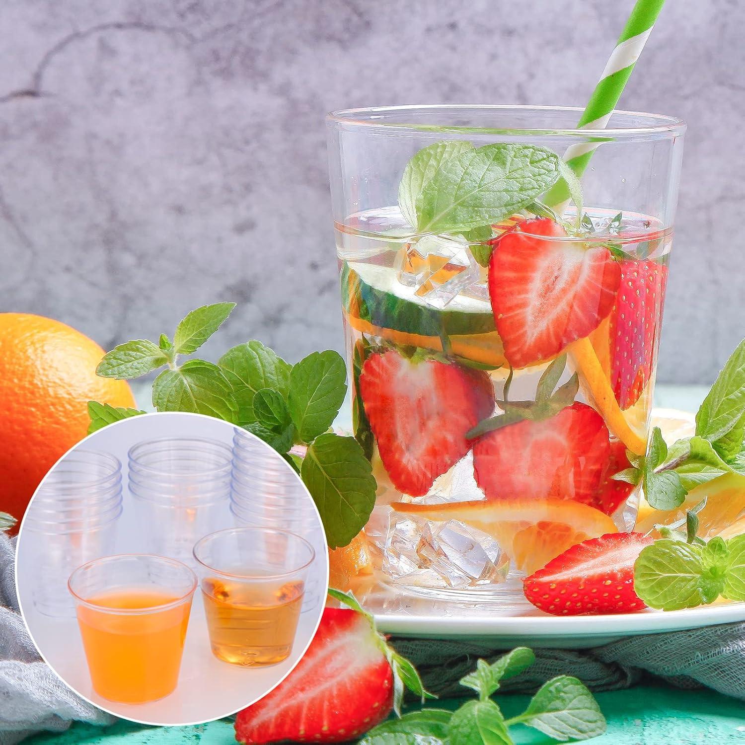 300 Stück transparente 3cl Shotgläser PS Plastik Schnapsgläser 30ml