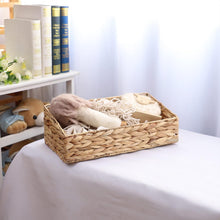 Handgewebter Trapezkorb aus Wasserhyazinthe - 40 x 21 x 13