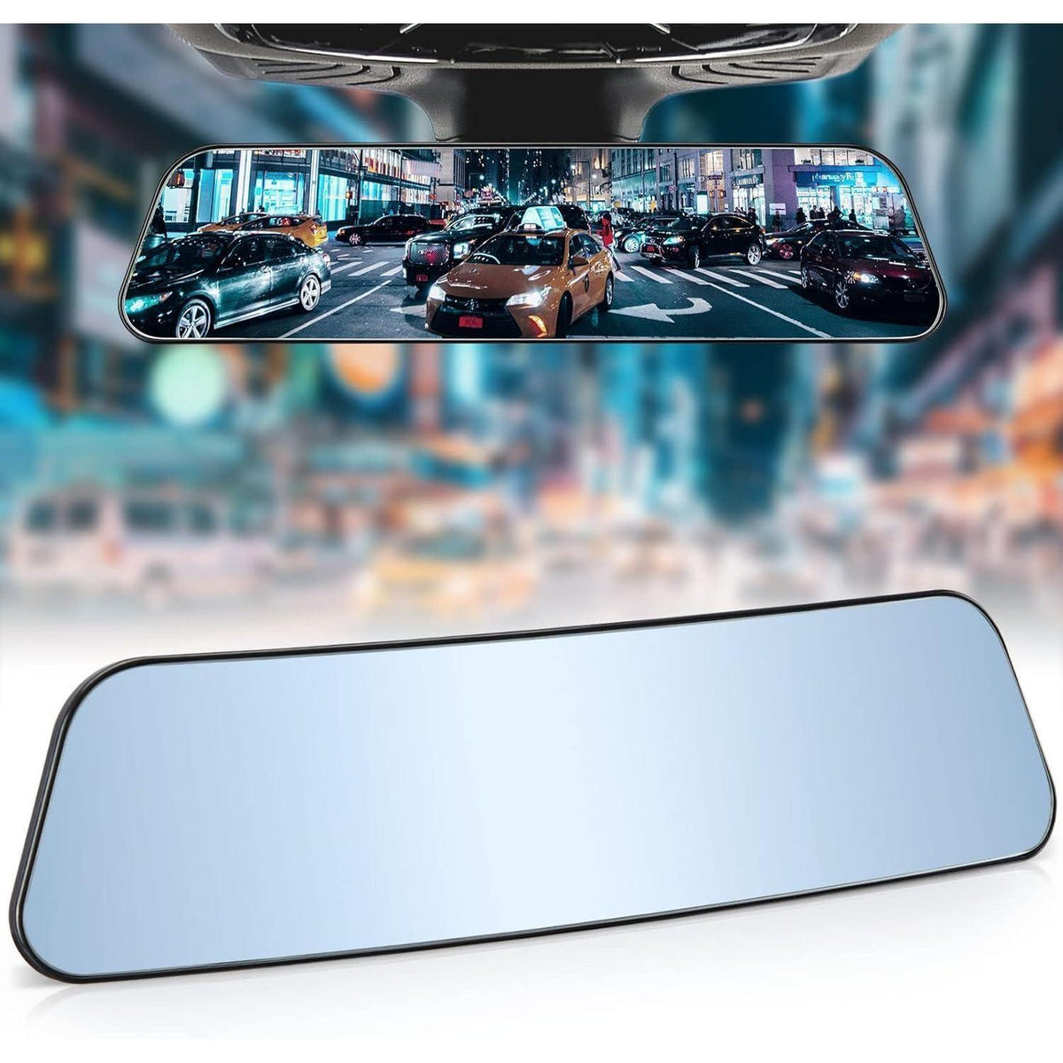 Universal Auto Innenspiegel mit Blendschutz, 300mm, Blau