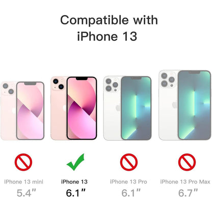 iPhone 13 Hülle matt durchscheinend, stoßfest Militärstandard