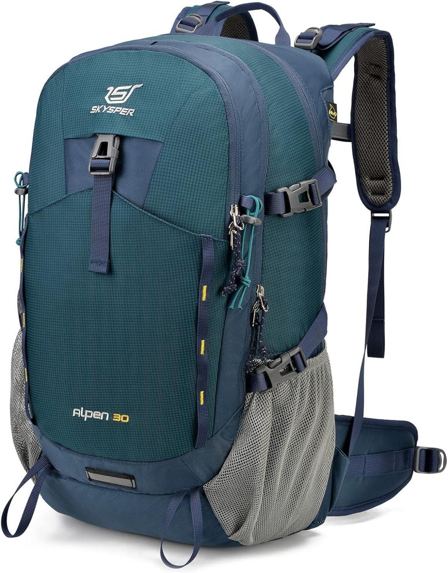 Wanderrucksack 30L Trekkingrucksack Wasserfest Rückenbelüftung