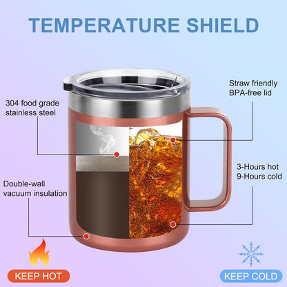 Lehrerin Geschenk Tasse - Beste Lehrerin der Welt 12oz Edelstahl Thermobecher